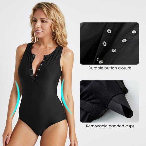 BALEAF Button Up One Piece - Picture 3 of 4